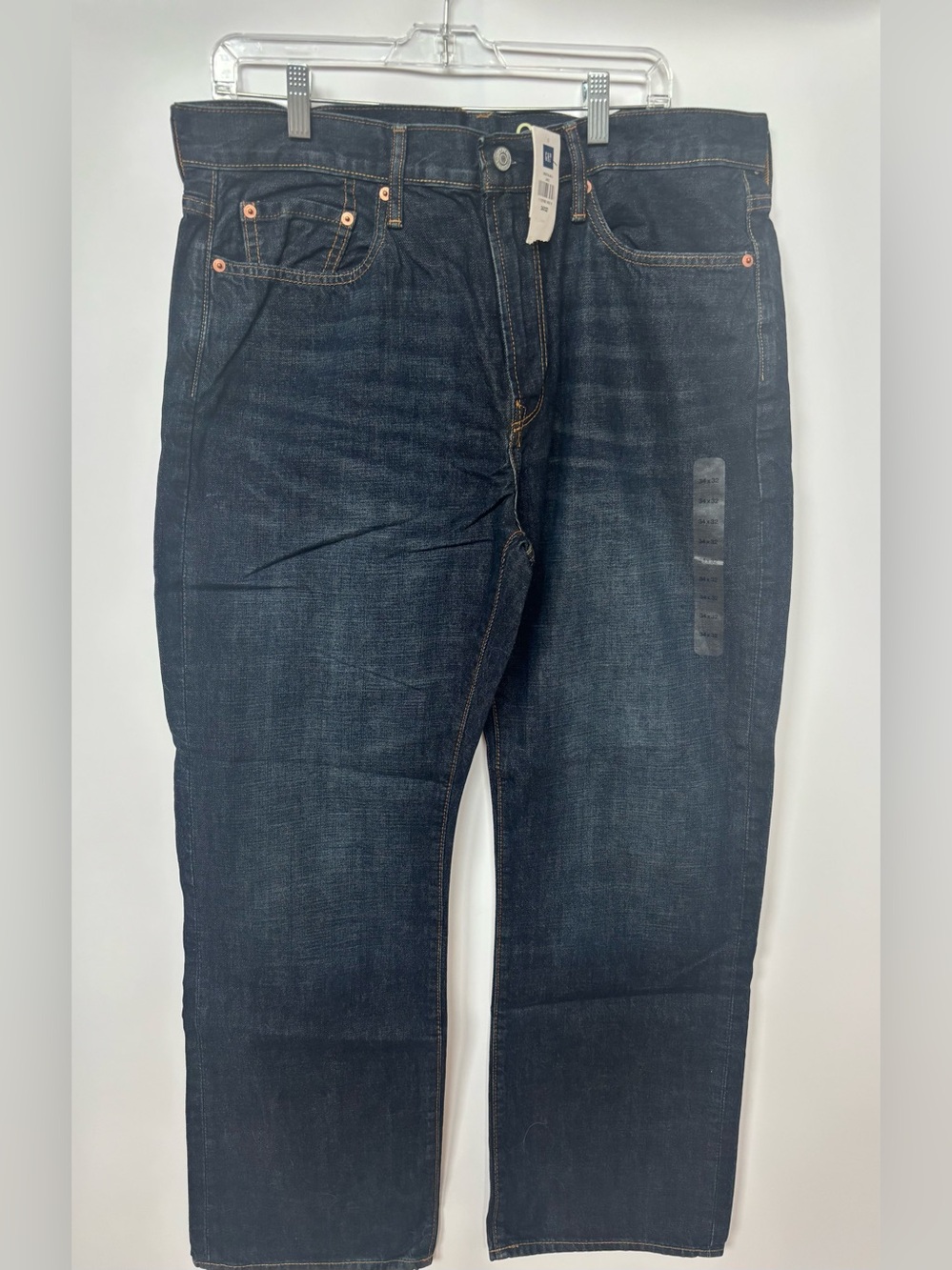 Vintage Gap 1969 Mens Relaxed Fit Jeans 34x32 Dark Blue Wash Denim
